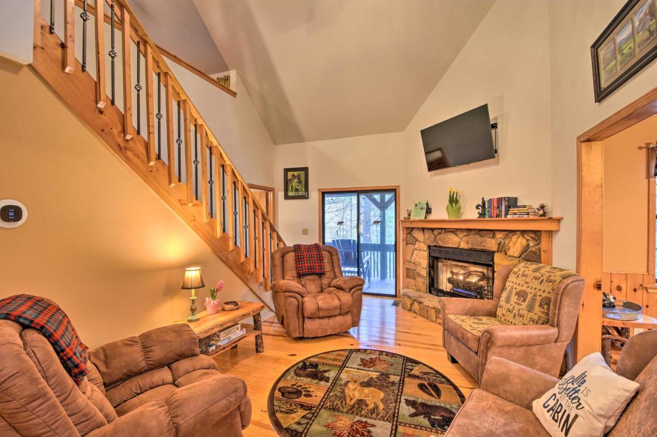 Modern Cabin With Deck In The Blue Ridge Mountains! Blairsville Luaran gambar